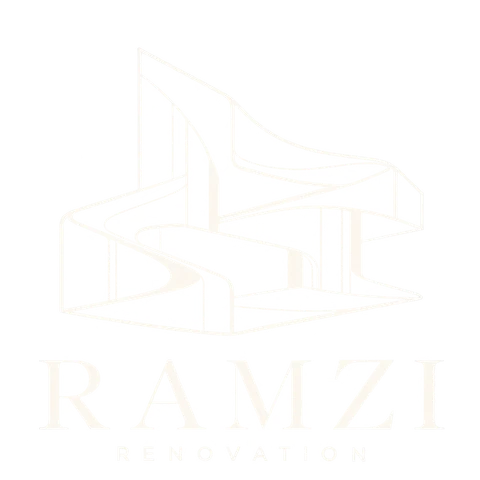 Ramzi Renovation — architectural emblem and wordmark